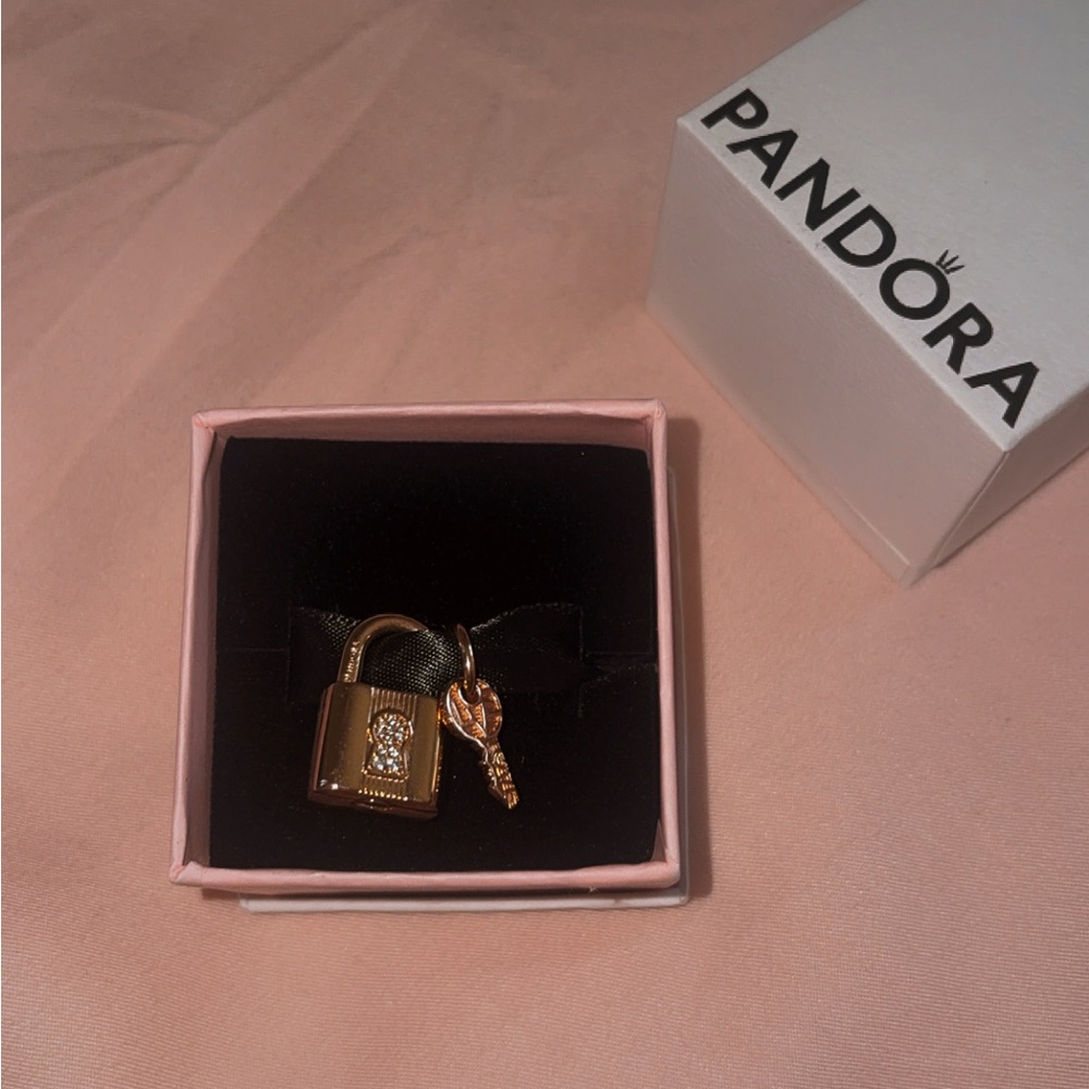 Pandora Rose Gold Lock Charm